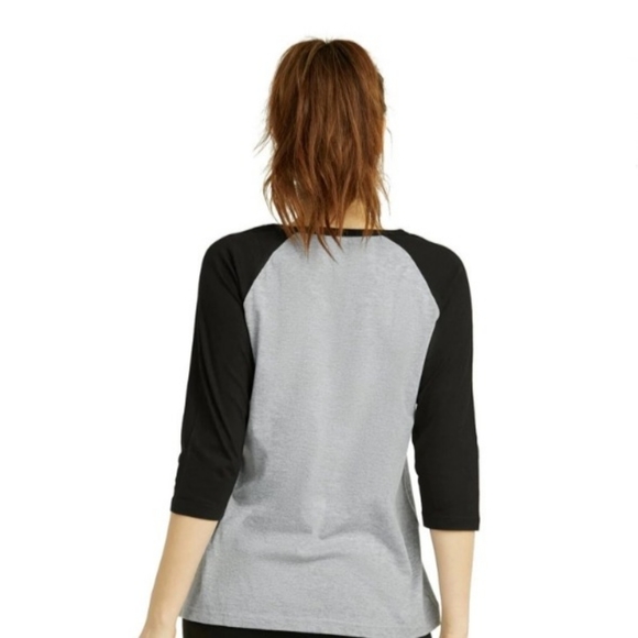 BOGO FREE- (2) Colorblock Unisex Baseball Shirts Old Navy Gray/Featherz Burgundy - Picture 9 of 14